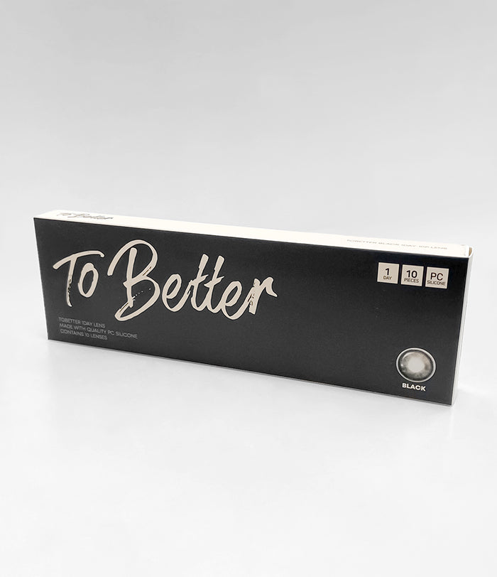 Tobetter 1Day Black Colored Contacts