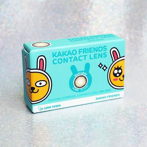 Kakao Friends Muzi Gray (2pcs / Monthly) Colored Contacts