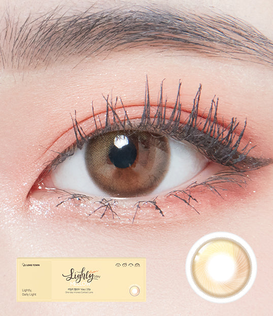 Lighly Mellow 1Day Brown Colored Contacts