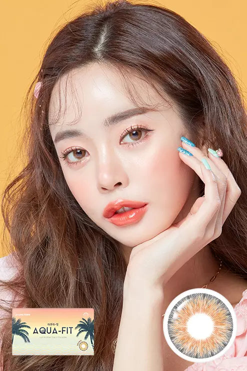 Aqua fit Brown (2pcs / Monthly) Colored Contacts