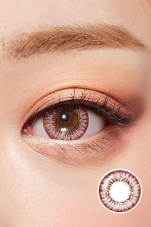 Champange Pink Hyperopia Colored Contacts