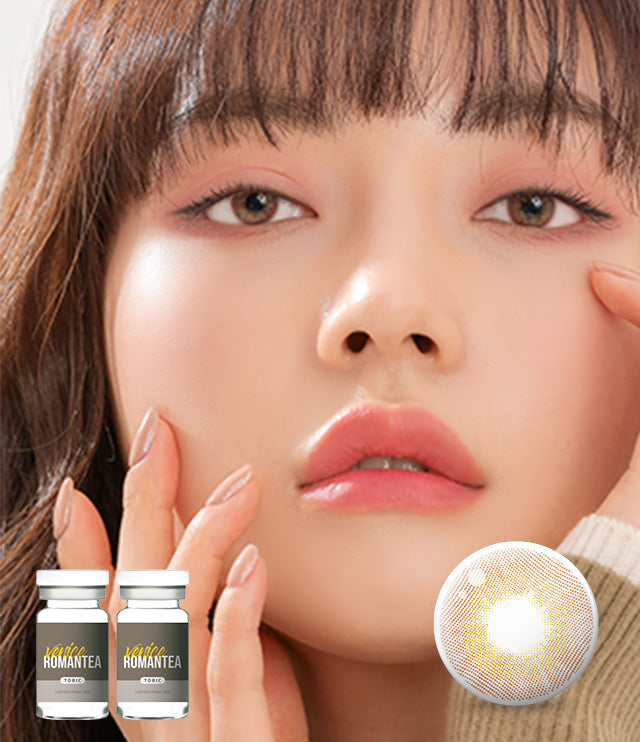 Romantea Venice Brown Toric Colored Contacts