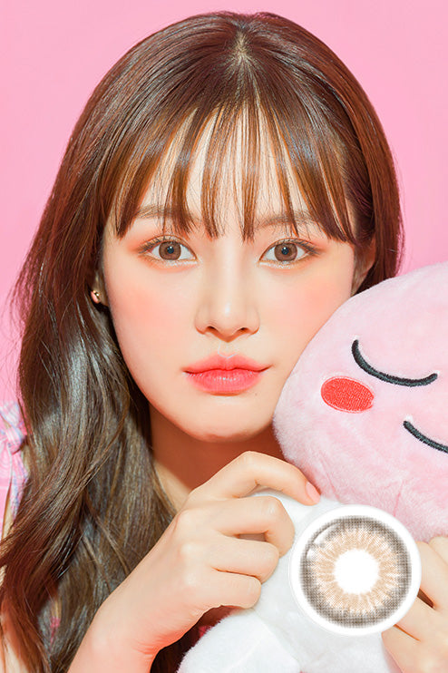 Kakao Friends Apeach Brown (2pcs / Monthly) Colored Contacts