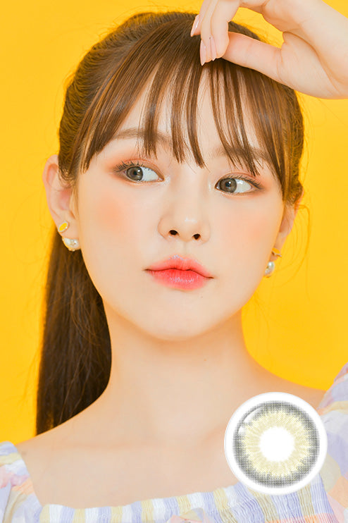 Kakao Friends Muzi Gray (2pcs / Monthly) Colored Contacts