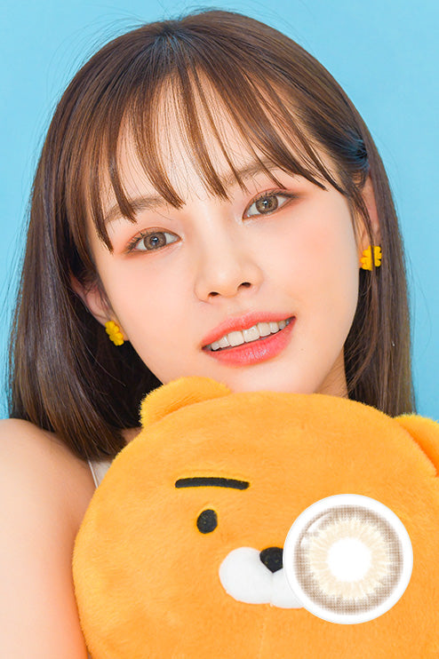 Kakao Friends Ryan Brown (2pcs / Monthly) Colored Contacts