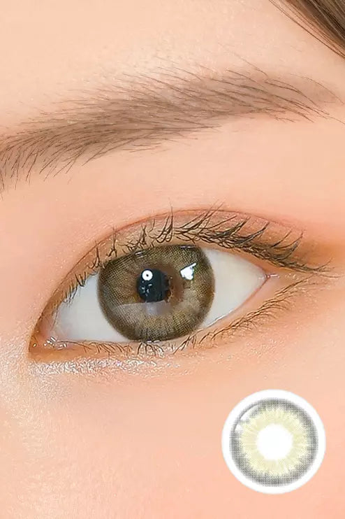 Kakao Friends Muzi Gray (2pcs / Monthly) Colored Contacts