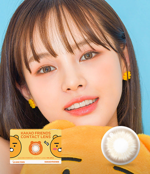 Kakao Friends Ryan Brown (2pcs / Monthly) Colored Contacts