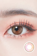 Lighly Mellow 1Day Pink Colored Contacts