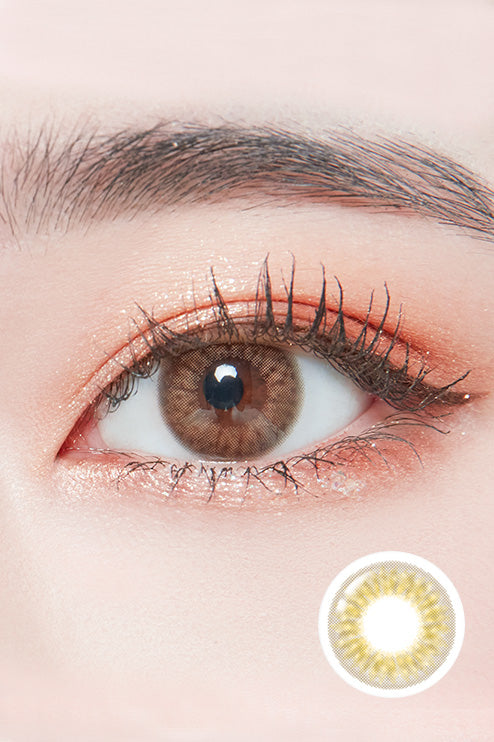 Lighly Pure Brown Colored Contacts