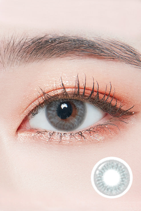 Lighly Pure Gray Colored Contacts