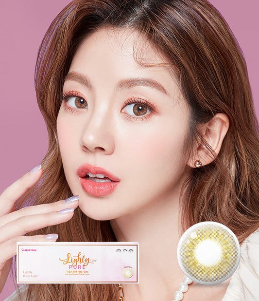 Lighly Pure Brown Colored Contacts