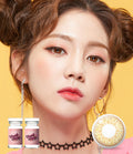 Peach Pinky Brown Colored Contacts