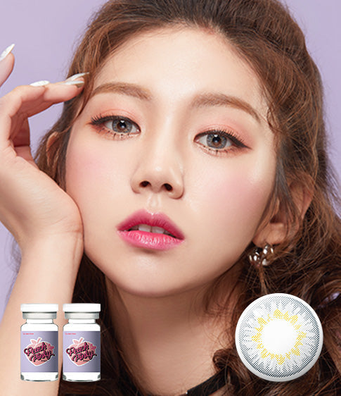 Peach Pinky Gray Colored Contacts