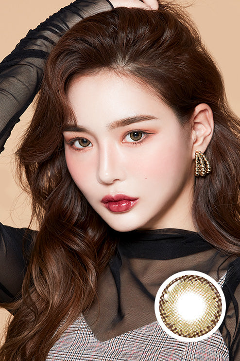 Romantea Tokyo Grande Khaki Brown Colored Contacts