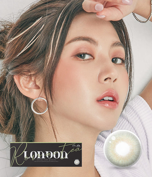 Romantea London 1Day Olive Green Colored Contacts