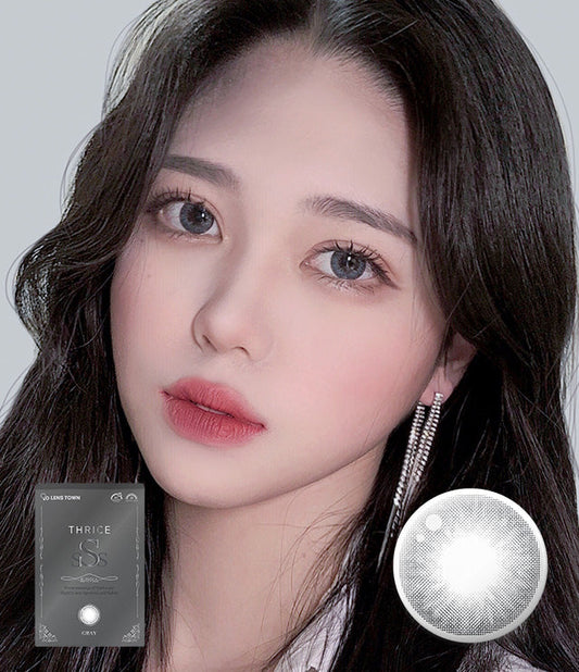 Thrice-S Gray (2pcs / Monthly) Colored Contacts