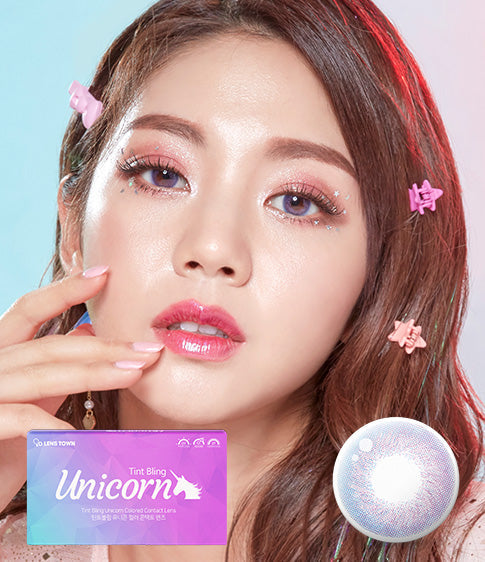 Tint Bling Unicorn Violet (2pcs / Monthly) Colored Contacts