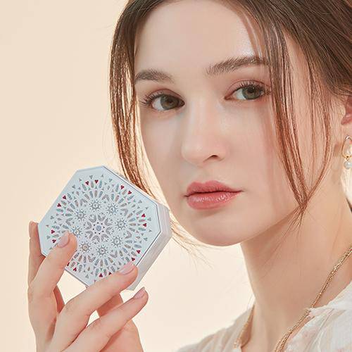 Rose Swan Swarovski Lens Case Colored Contacts