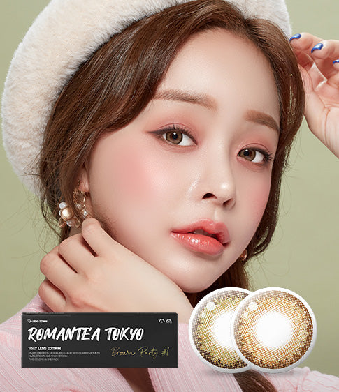 Romantea Tokyo 1Day Brown Party #1 Colored Contacts