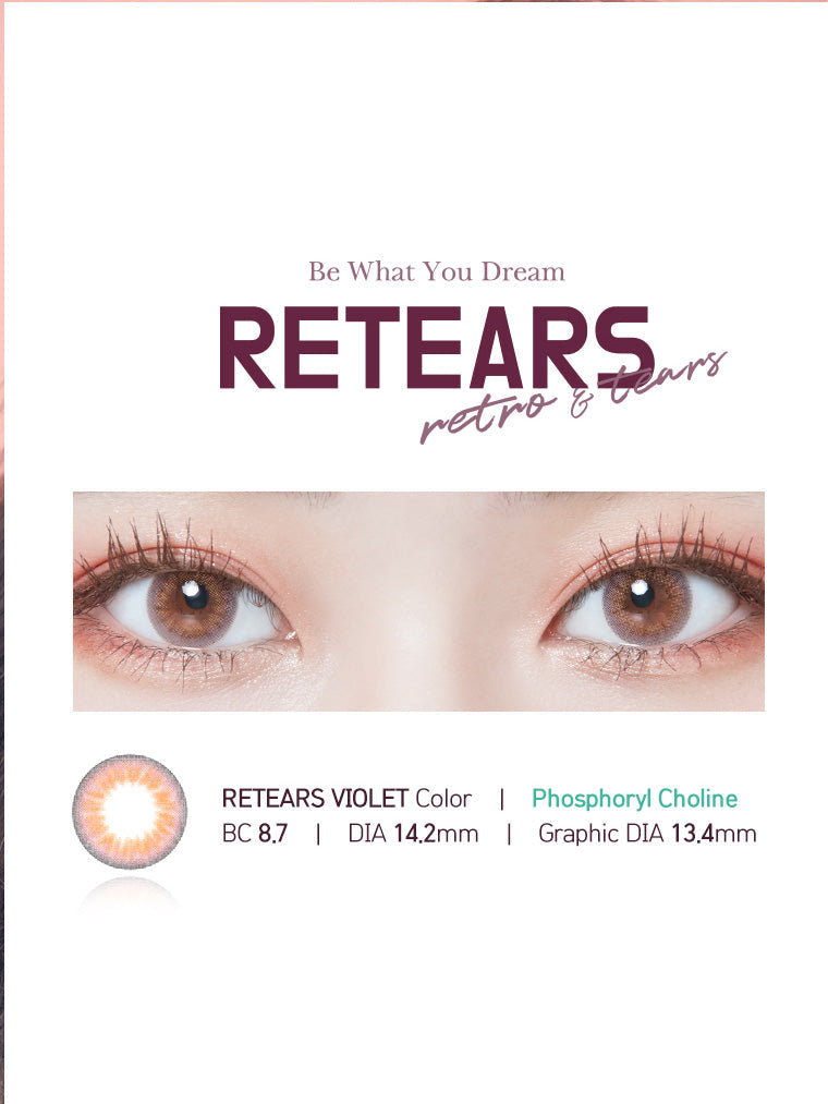 Retears Violet (2pcs / 3Months) Colored Contacts