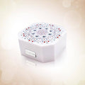 Rose Swan Swarovski Lens Case Colored Contacts