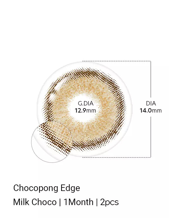 Chocopong Edge Milk Choco Colored Contacts