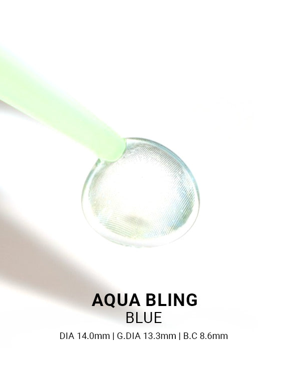 Aqua Bling Aqua Blue - LENSTOWNUS