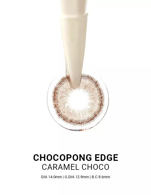 Chocopong Edge Caramel Choco Colored Contacts