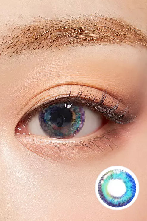 Luna Prism Mercury Blue Colored Contacts