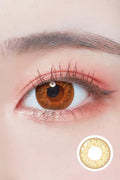 Peach Pinky Brown Colored Contacts