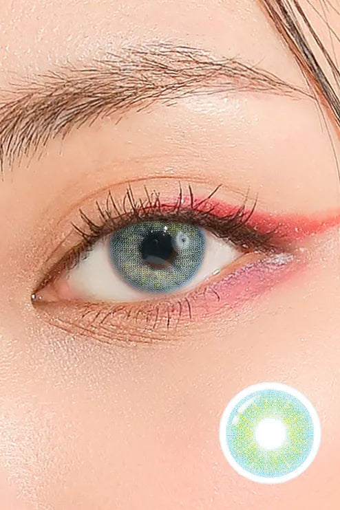 Romantea GangNam Blue Colored Contacts