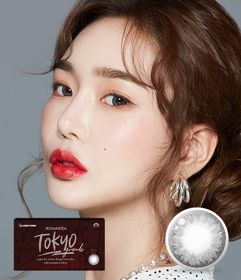  Romantea Tokyo Grande Warm Gray Colored Contacts