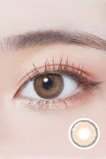 Rose Swan Brown Topaz Colored Contacts