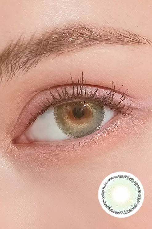 Rose Swan Green Emerald Colored Contacts