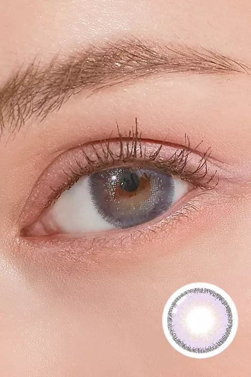 Rose Swan Violet Quartz Colored Contacts