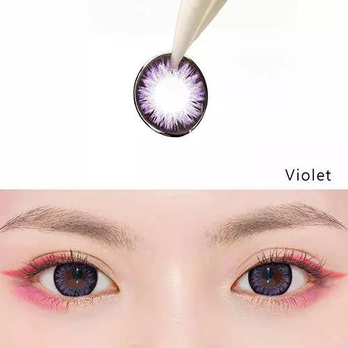 Back to Basic Macaron Violet Colored Contacts