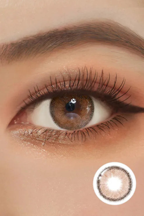 Romantea Rose Pumpkin Brown Colored Contacts